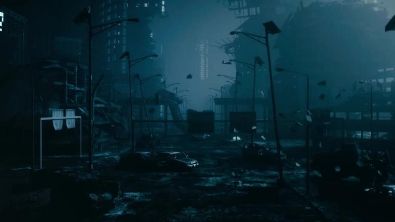 Последний кровь 5. Лос Анджелес апокалипсис атмосфера. Разрушенный город в тумане. Разрушенный город.